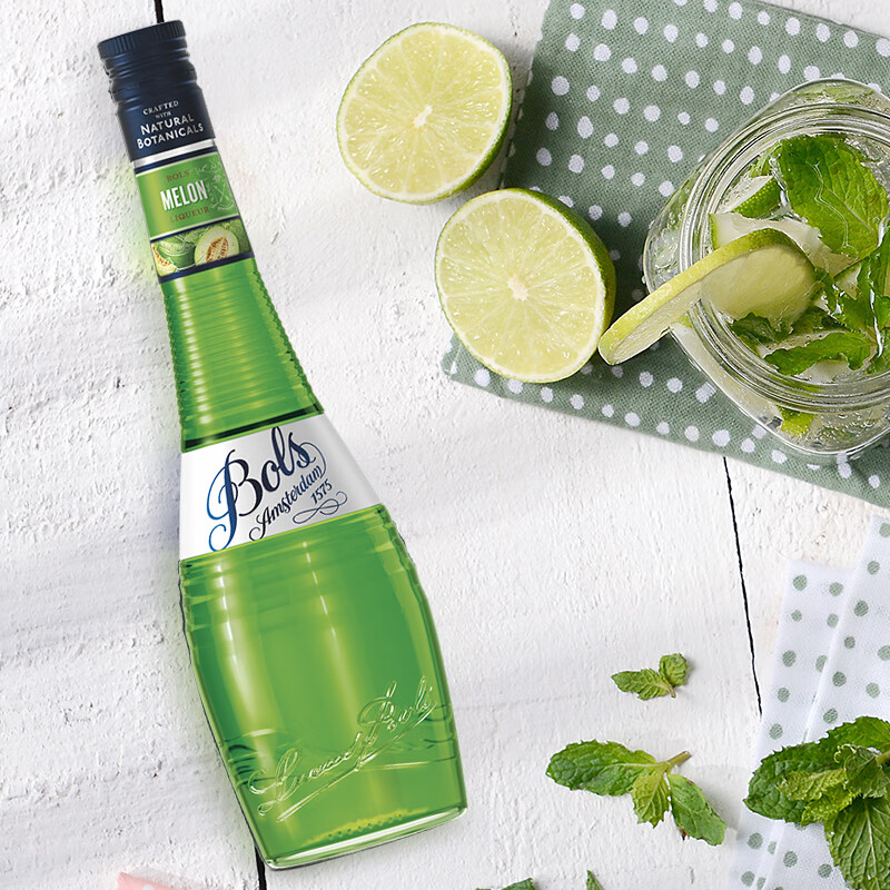 BOLS foreign wine imported from the Netherlands, melon flavored liqueur 700ml, DIY bartending, base wine, prepared wine, baking wine