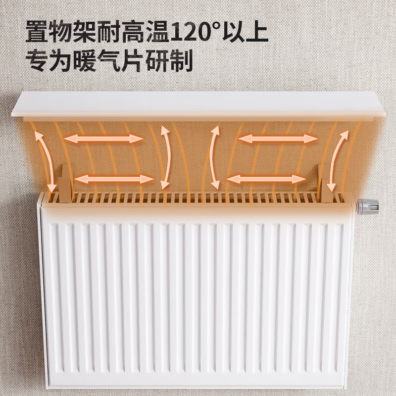 Renjuyi radiator rack baffle old-fashioned anti-smoke wall upper partition decorative shield new ugly artifact household 35cm long space aluminum radiator dust-proof and anti-smoke storage rack