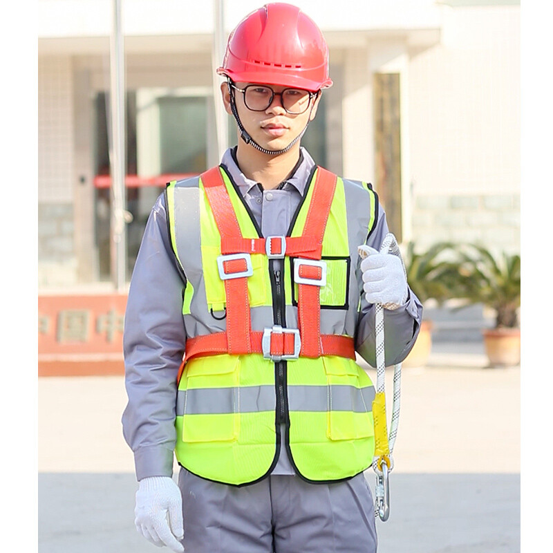 Xinbailong anti-fall safety belt, high-altitude work rope, air-conditioning, outdoor construction, double-back 3-meter large hook BL-Z63