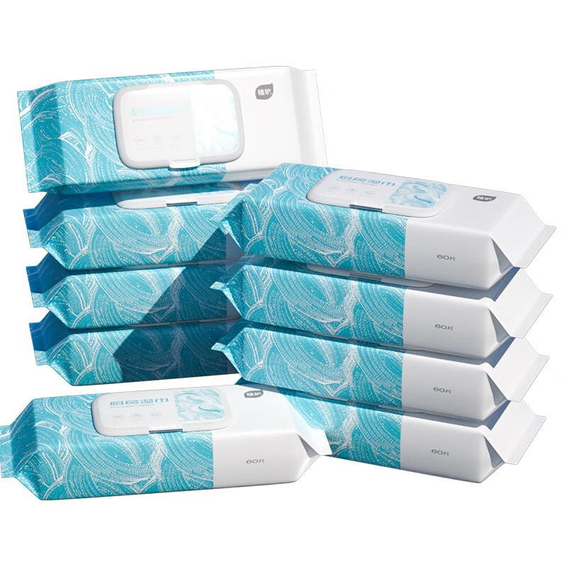 Plant protection kitchen wipes to remove oil and decontamination, strong cleaning wipes for household range hoods, 8 large packs