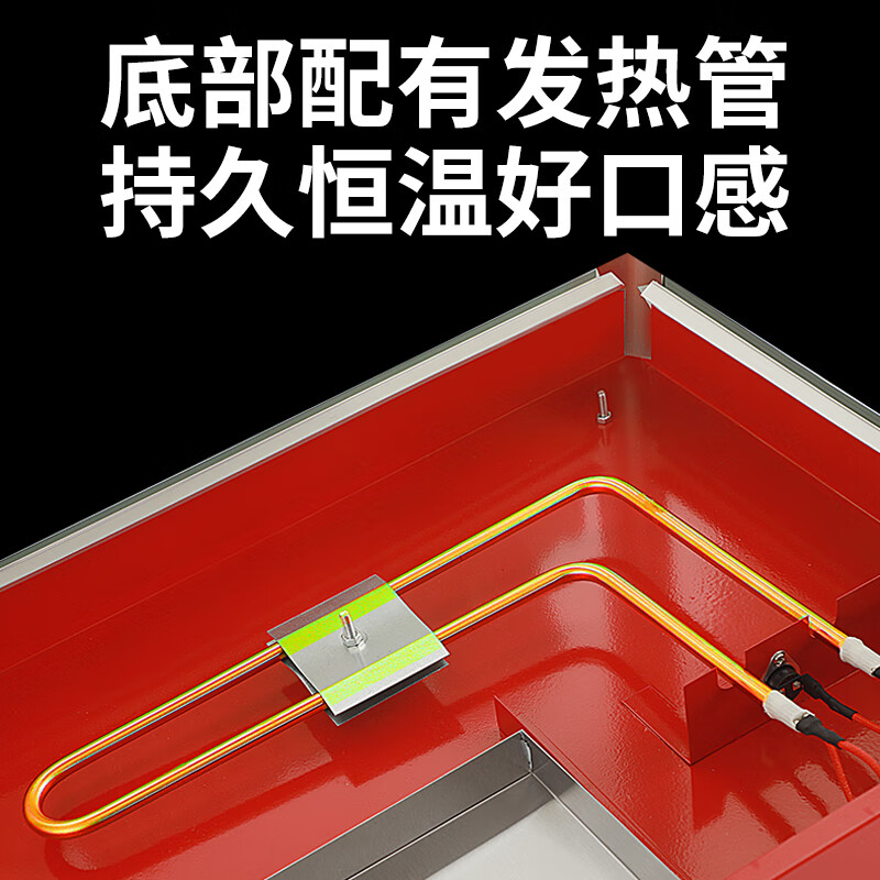 Hongyi Western Kitchen popcorn machine for commercial stalls, new fully automatic machine, electric popcorn popcorn puffer, popcorn machine, roof red popcorn machine - with insulation