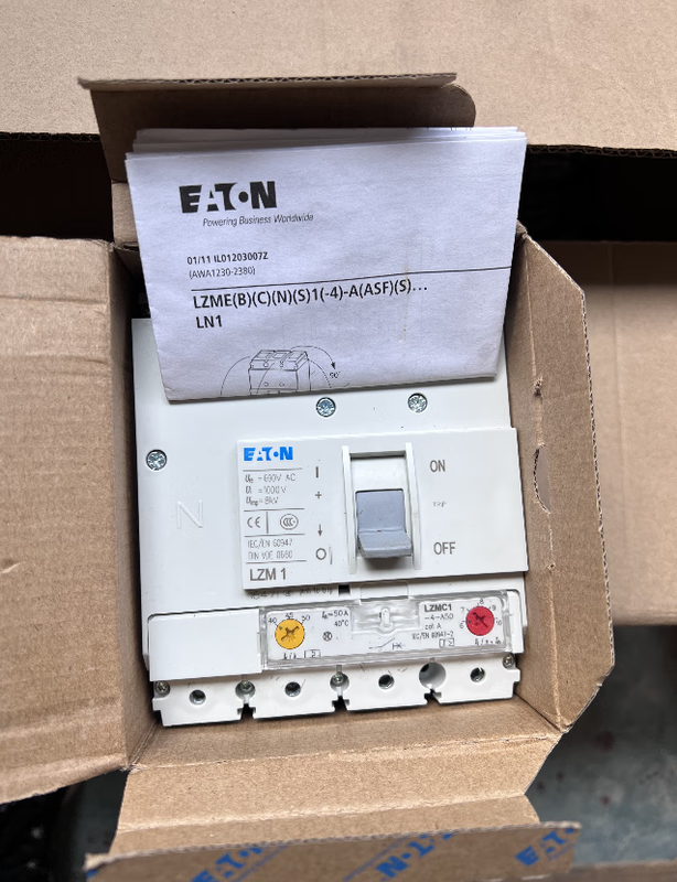 Eaton Muller molded case circuit breaker LZMB1-A63 A80 A100 A125 A160 NZM1 3P 40A 3P_3P