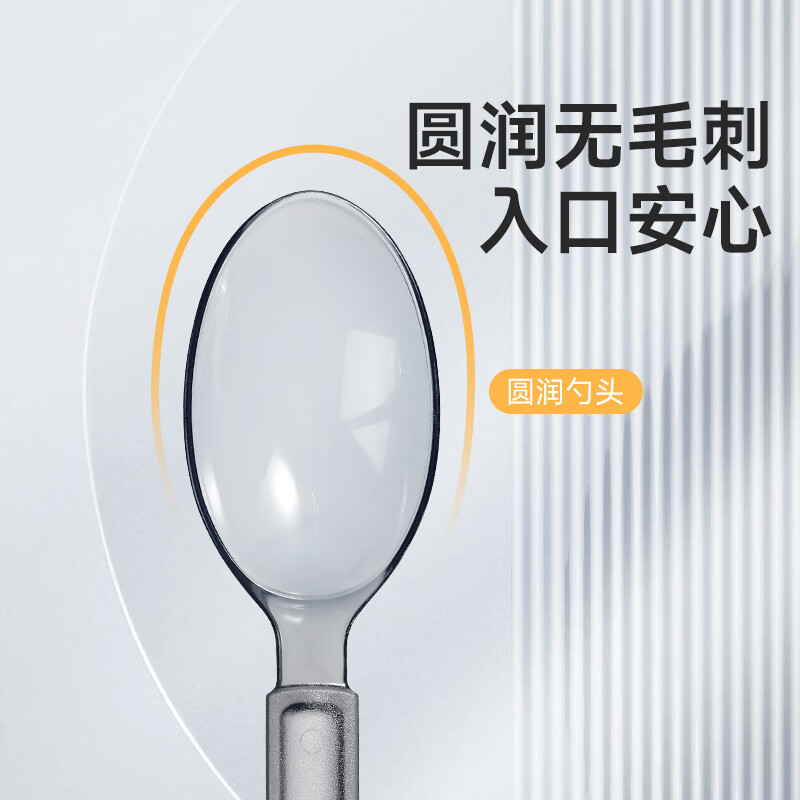 Meliya disposable spoons individually packaged 50 pieces food grade spoons high temperature resistant takeaway watermelon ice cream spoon