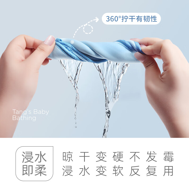 Laotang children's bath towel does not hurt the skin and is painless for baby to rub mud. Sponge gloves blue-18*13cm