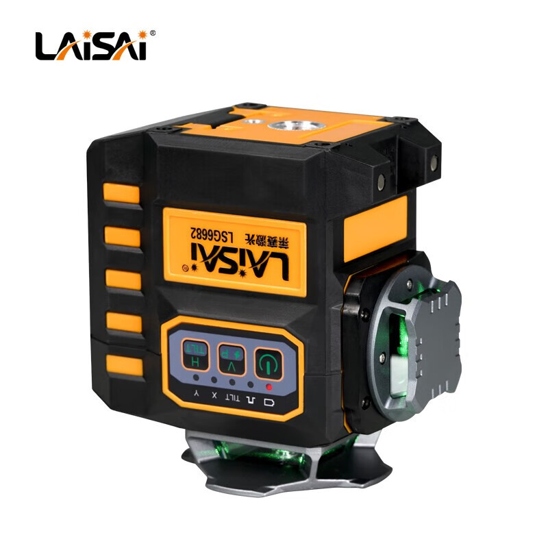 LAISAI laser level 12-line LSG6682 electronic leveling floor and wall integrated reversible plastering dot infrared 12-line LSG6682 green light standard