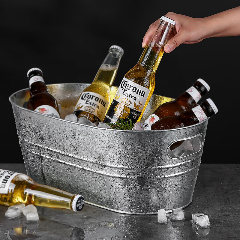 Chu'anbao beer ice bucket large-capacity ice bucket home stall ice bucket Internet celebrity bar iced red wine beverage champagne bucket large ice bucket