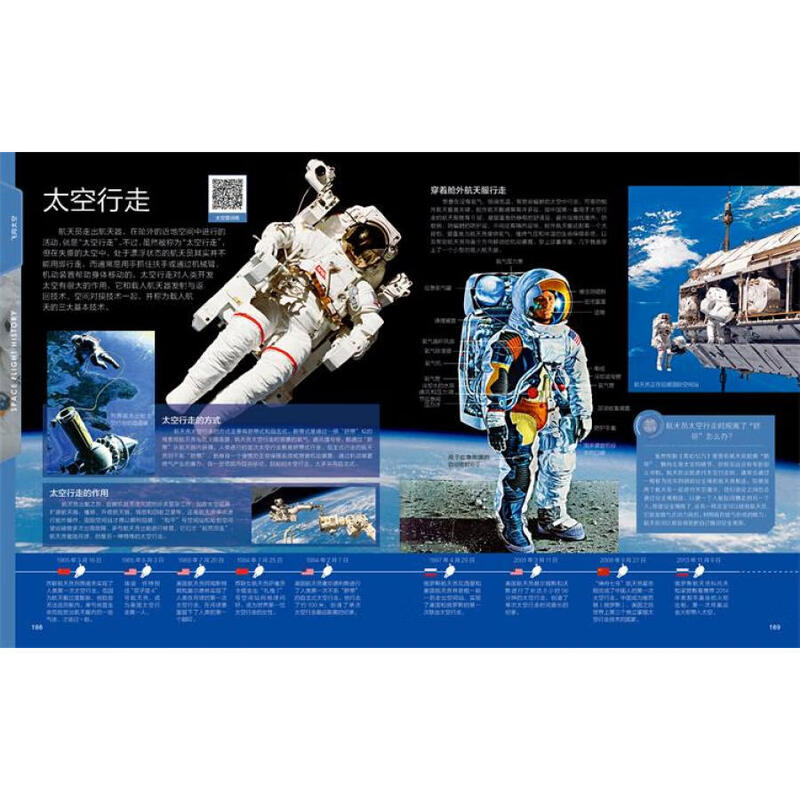 China Children's Audio-Visual Encyclopedia Flying to Space Second Edition Scan the QR code audio-visual edition Aerospace Encyclopedia for primary school students Popular science books on space exploration for 6-12 years old Astronomy enlightenment books for teenagers