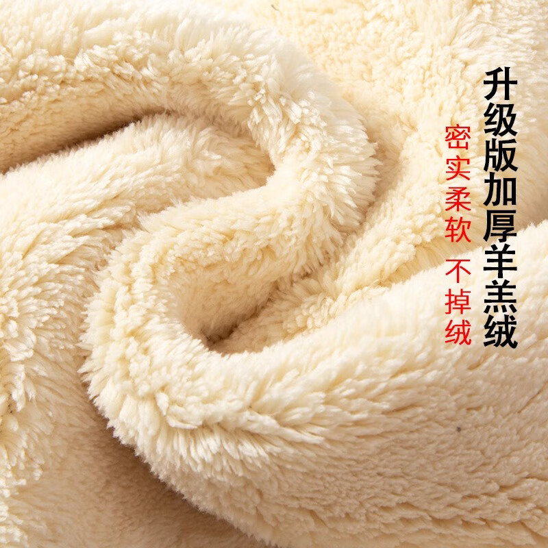 Langsha leggings for women's outer wear autumn and winter plus velvet extra thick Northeastern lamb velvet cotton pants black high waist slimming large size pants for women