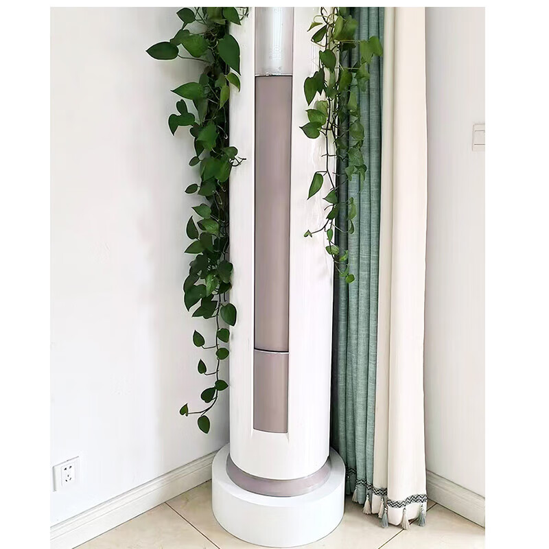 Sinikeya air conditioner base cylindrical heightening bracket universal square and round vertical cabinet bracket wooden round table pad height moisture-proof bracket diameter 50 high 10 (for use within the wall hole 20)