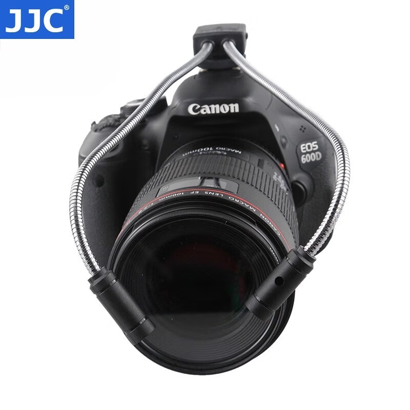 JJC camera macro shooting fill light LED photography light Canon Sony Nikon Fuji A7R5 XS10 XT5 Z6ii Z30 R62 R5 insect flower jewelry diamond small double lamp beads LED-2DII
