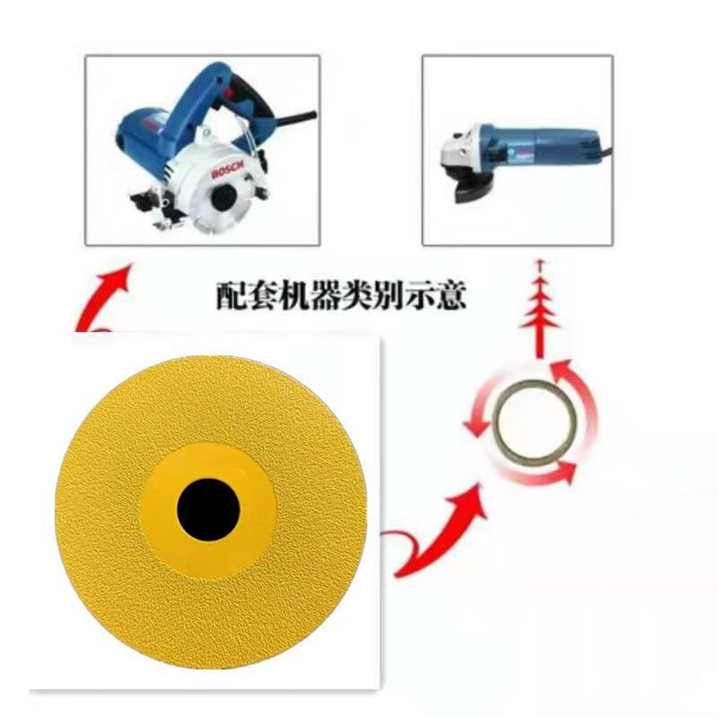 Shantou Lincun slate ceramic tile glass jade cutting and polishing brazed diamond saw blade all-ceramic 45-degree chamfer widened brazing cutting and polishing disc 5 pieces