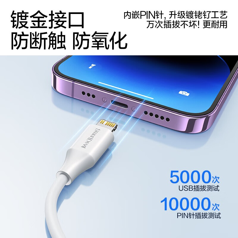 Flash magic Apple charger PD20W fast charging set iPhone14promax13/12/11 charging head Apple data cable charging cable type-C Huawei mobile phone tablet USB interface 1.2M