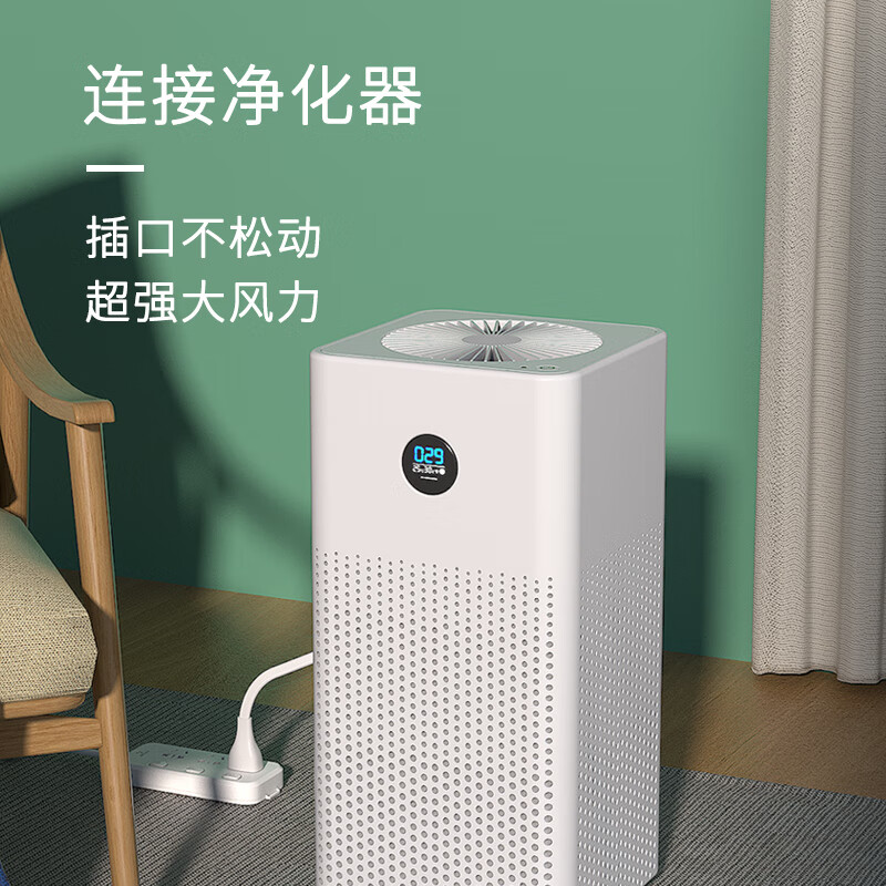 Original Huawei purifier 720 power cord 1i c400 EP500H KJF500 S800 1Pro wire plug 8-character wire two-hole connection line air purification two-hole eight-character power cord - white 1.5 meters