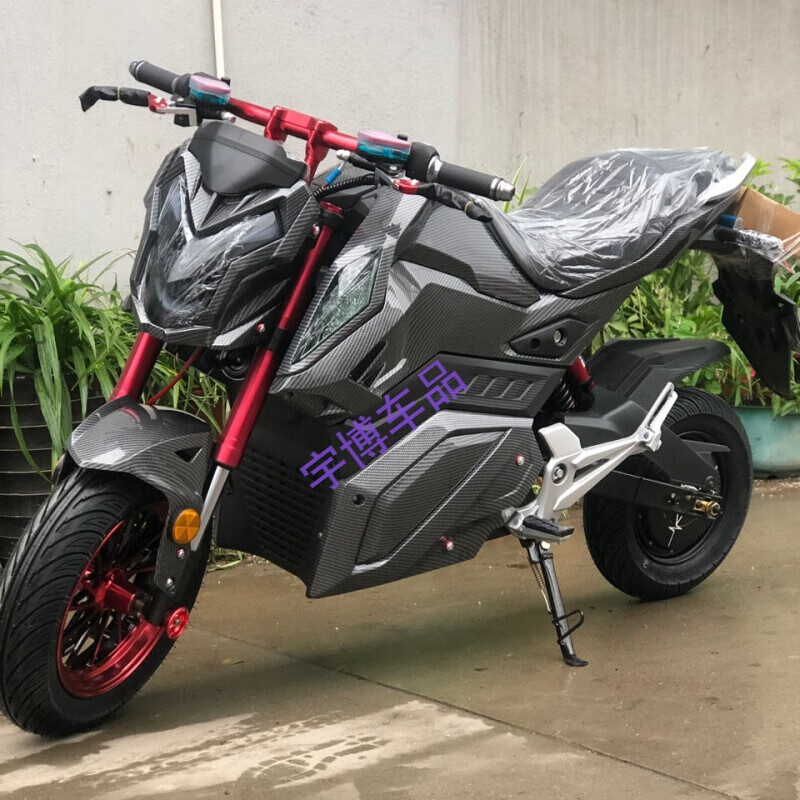 Pachin Little Monkey Z6 electric motorcycle mid-mounted high-speed high-power modified cool electric motorcycle 1200 watt 72v35 battery life 100 kilometers