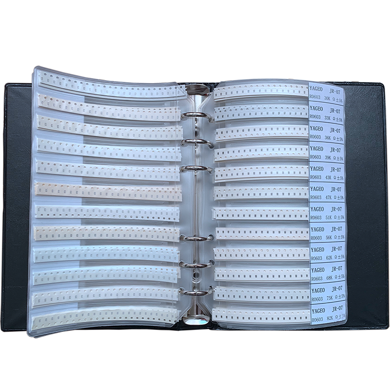 Haoyao chip resistor capacitor inductor 0201 0402 0603 0805 1206 resistor pack capacitor pack inductor sample book 1206 capacitor pack 80 kinds of 50 pieces each