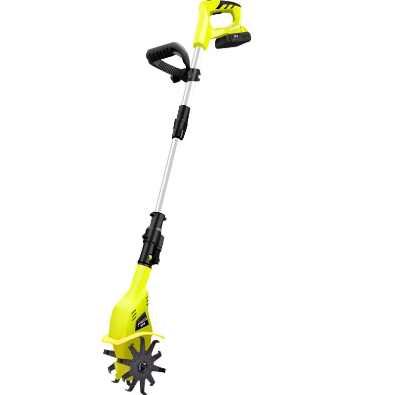 Youlefu electric scarifier, tiller, micro tiller, small household rotary tiller, plowing, digging and trenching, plowing and weeding machine, double-knife scarifier (4.0AH, one battery, one charge)