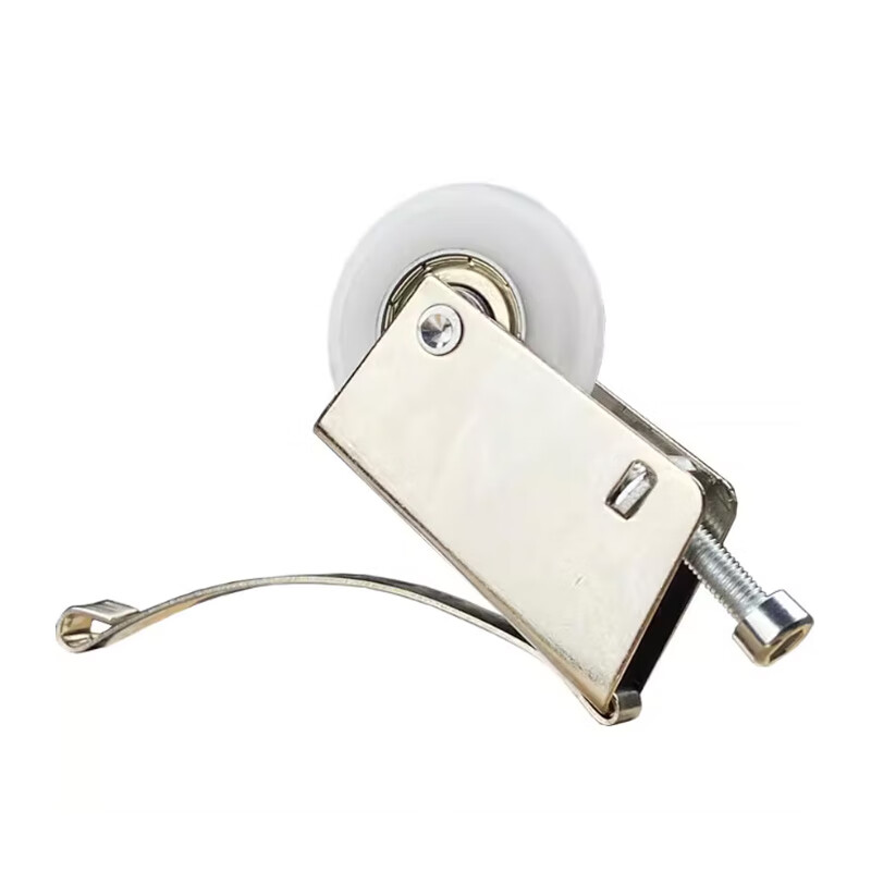 Deqi wardrobe sliding door pulley bathroom sliding door wheel nylon light sound double cam set = 1 lower wheel + 1 upper wheel + 2 screws