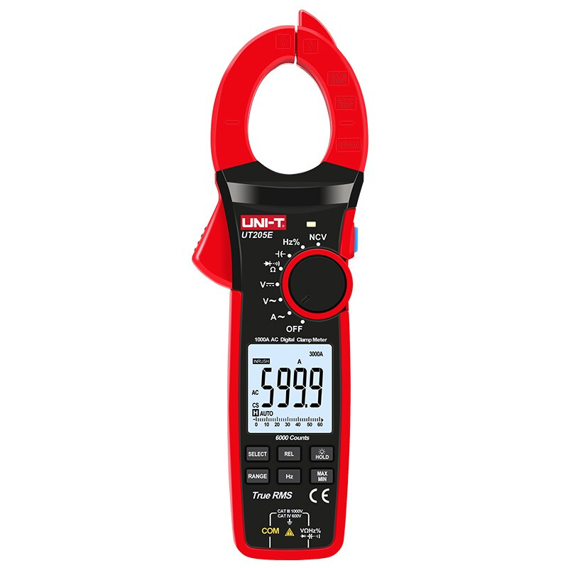Uliide UT208B true effective value digital clamp meter digital display ammeter capacitance resistance AC and DC household multimeter UT205E