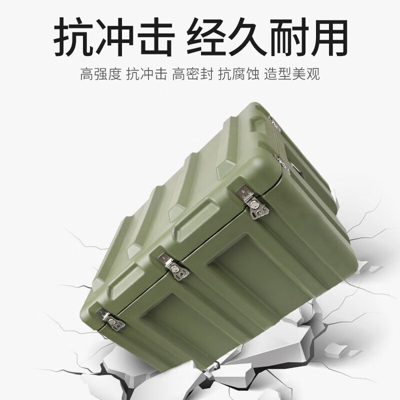 Jingsheng Fengbo airdrop box 1000*600*700mm outdoor portable supply box equipment box unit combat readiness equipment box military green GSX15 rotational molding box