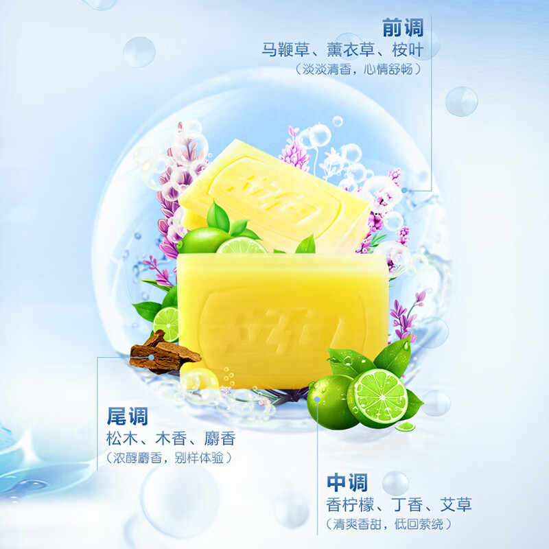 Liby Laundry Soap New Coconut Oil Essence Soap Home Affordable Transparent Soap Home Pack Soap Cleans stains and removes odors Baking Soda Soap 260g*2 pieces