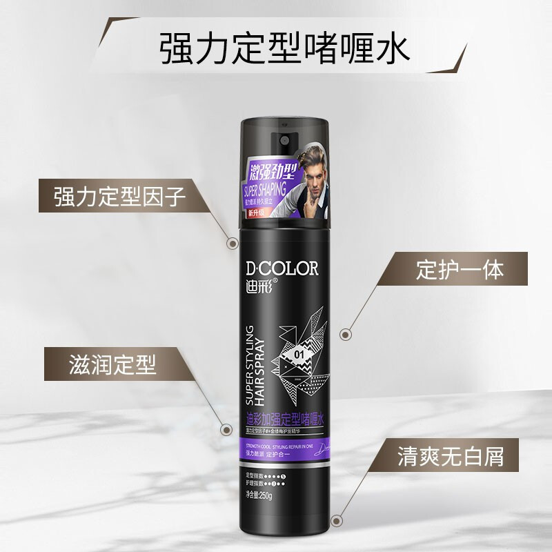 Dicai Gel Water Hair Care Moisturizing Styling Spray Refreshing and non-sticky Strengthening Styling Gel Water 250g
