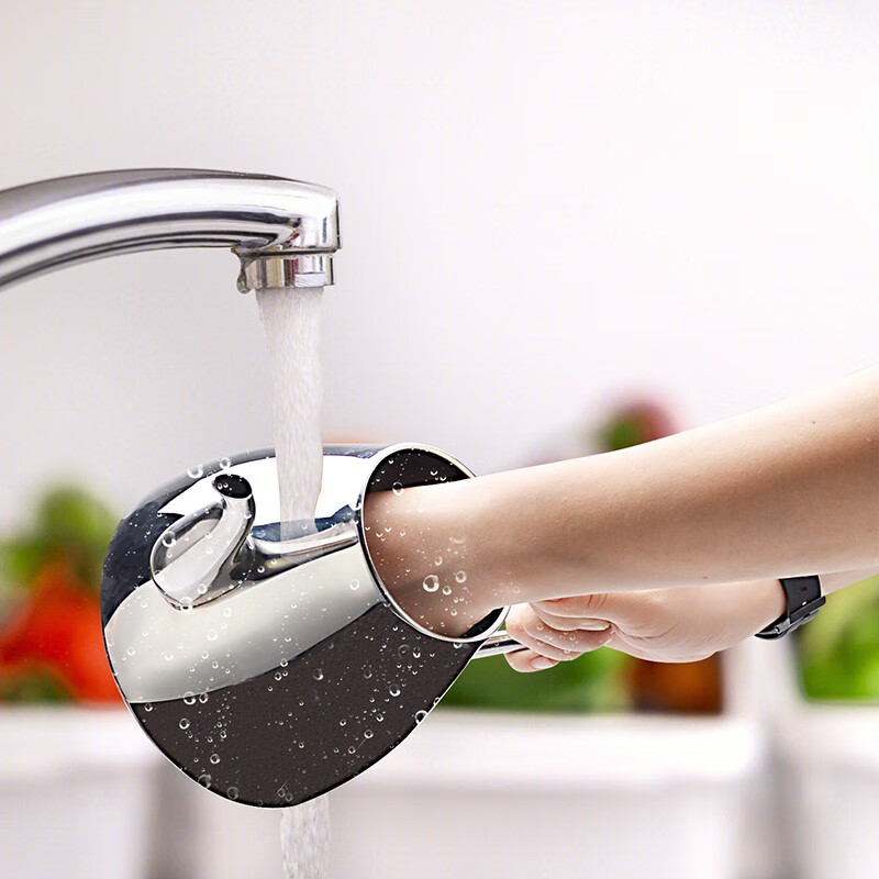 SANQIA stainless steel teapot, exquisite thickened teapot with filter, stainless steel restaurant teapot, dedicated for household induction cooker, with filter 1200ml