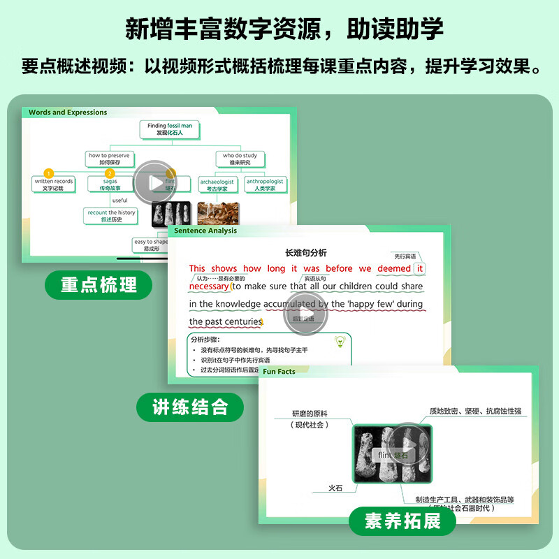 New Concept English 4 Learning Package Student Book + Workbook + Self-study Guide + Detailed Exercise Explanations (Smart Edition, 4 volumes in total, with key points overview video, text audio, word reading, word practice, text reading pronunciation assessment) Self-study of English Foreign Language Press