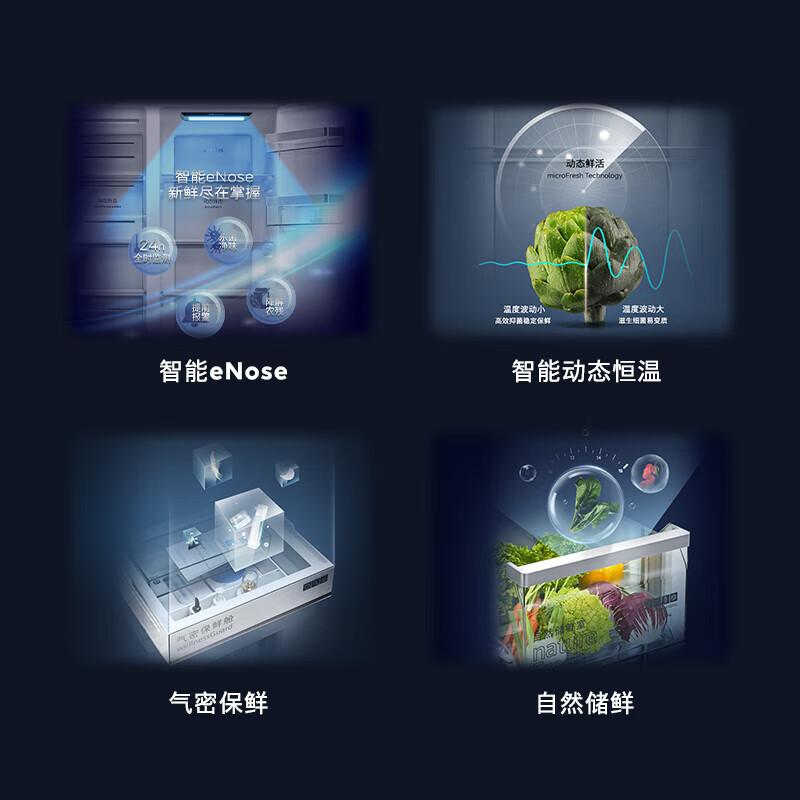 SIEMENS 637-liter large-capacity side-by-side door precision-controlled constant-fresh home inverter refrigerator independent dual-cycle intelligent eNose sterilization and odor-free glass panel white KA99VA620C