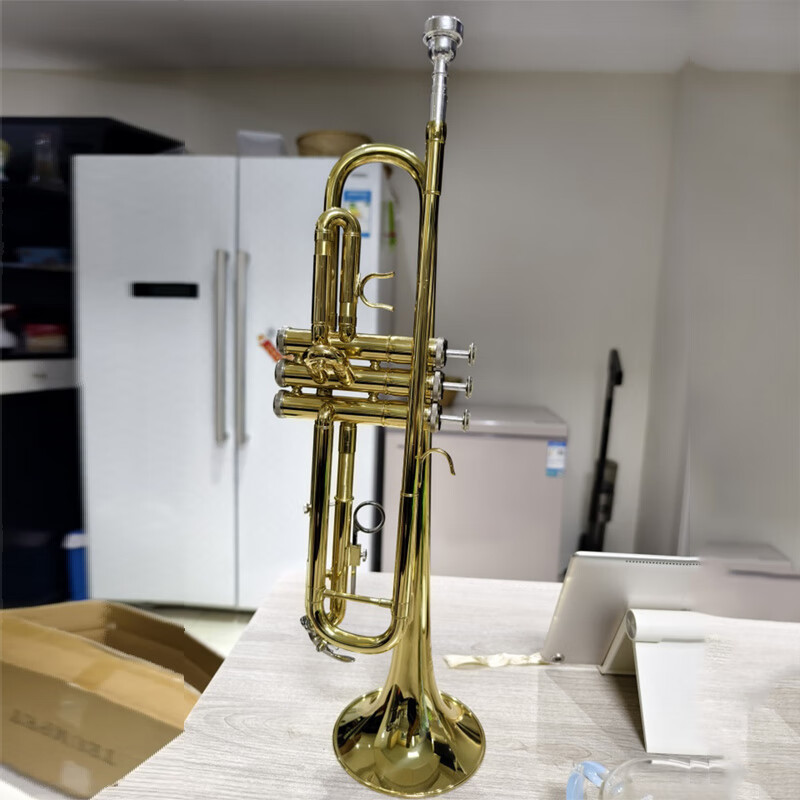 LAIIMAN French Lyman B-flat three-tone trumpet instrument for students, children, adults, beginners, professional teaching performance, high-quality selection
