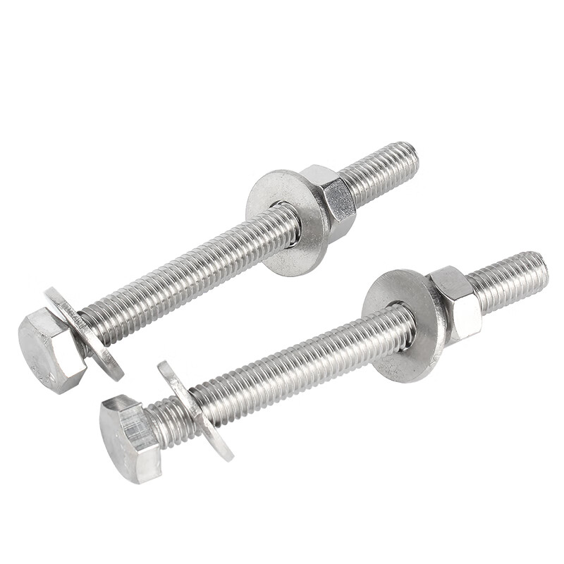 Baodefeng 304 stainless steel external hexagonal bolt through wall screw rod nut set complete extension screw M5x25 10 sets