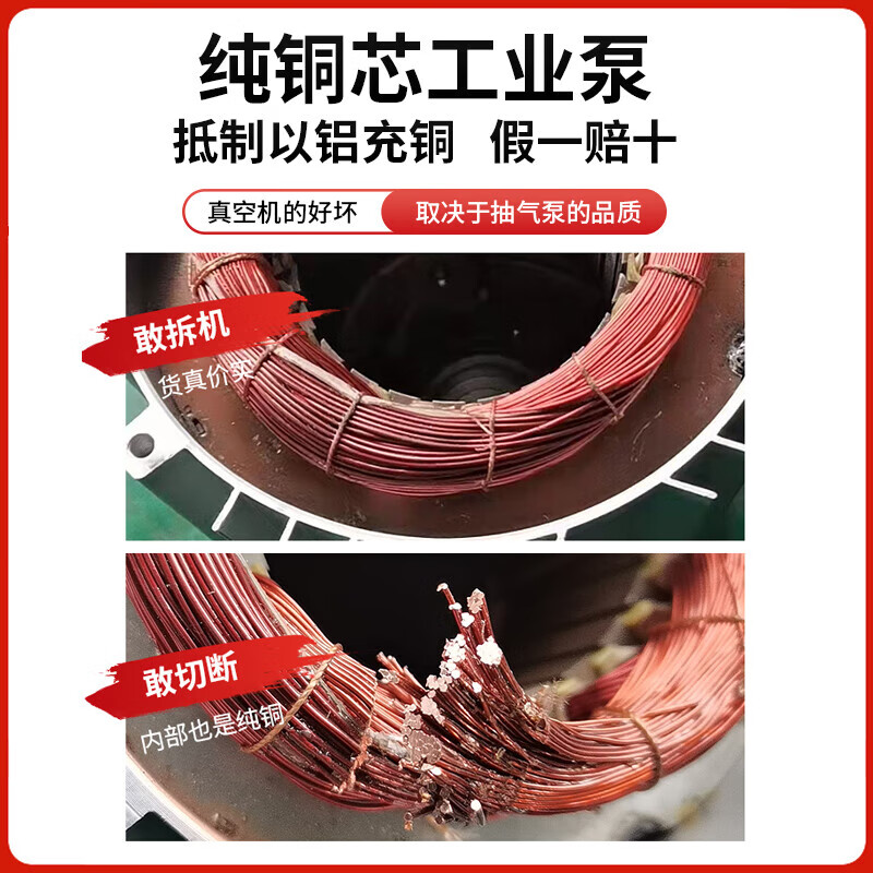 JC vacuum machine, commercial plastic sealing machine, vacuum sealing machine, vacuum packaging machine, household fully automatic wet and dry use 380 upgraded model - copper core single pump, wet and dry use