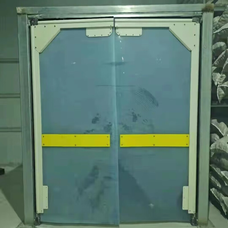 BROAD VASTPVC free door cold storage anti-collision free door flat opening transparent pvc reset buffer soft curtain door stainless steel anti-collision door 1800*2100 accessories