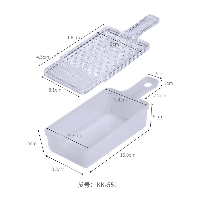 KOKUBO Japan imported mud grinder, vegetable grinder, fruit grinder, children's food supplement grinder, ginger and garlic grinder, transparent color 1 piece