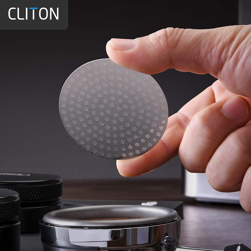CLITON stainless steel secondary water separation network coffee machine handle powder bowl water isolation network coffee filter sintered filter 51mm