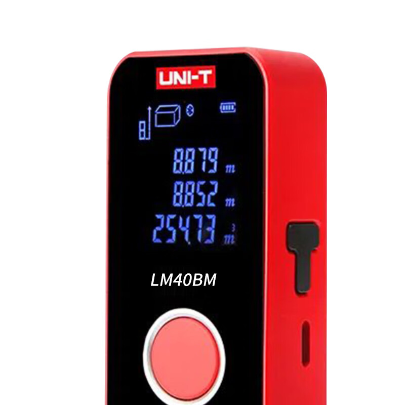 Uni-T Laser Distance Meter Mini Bluetooth Smart Drawing CAD Electronic Ruler High-Precision Infrared Room Measurement Lithium Battery Model LM40BM/40 Meter Bluetooth APP Drawing Model