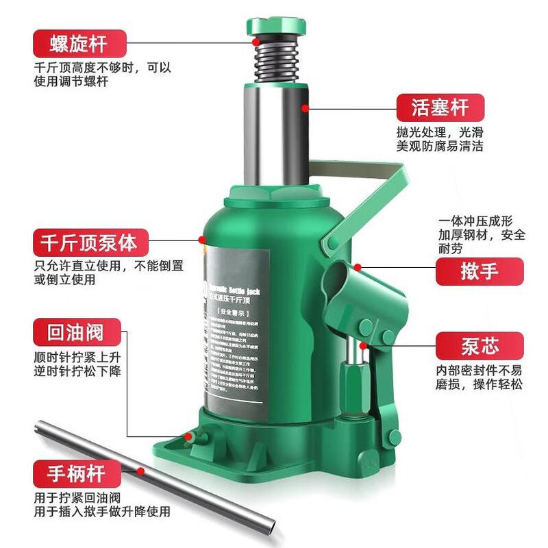 Shantou Lincun Feiyuan jack vertical hydraulic 5T 8 tons 32t20 hydraulic vehicle off-road vehicle tire changer 1 ton/handle not included