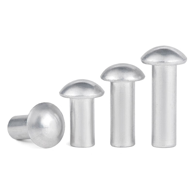 Jinggong Jinggong aluminum semicircular solid rivets round head rivets striking aluminum rivets semicircular rivets GB867 20% off 5x8 50 pieces