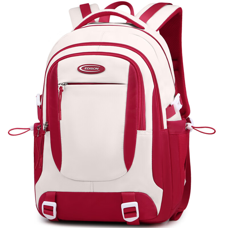 Edison Edison junior high school student schoolbag female spine protector large capacity water-repellent backpack high school student backpack K08-6-