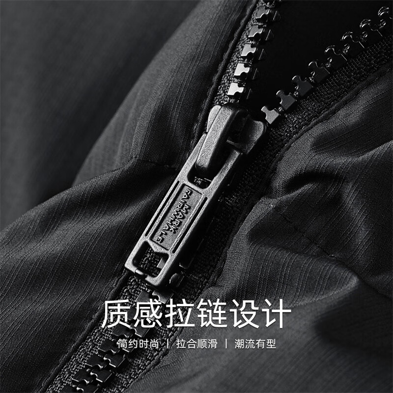 Mark Huafei 305G super heavy cold-proof stand-collar down jacket for men in winter new warm and trendy thick jacket black L (175) down filling 260g