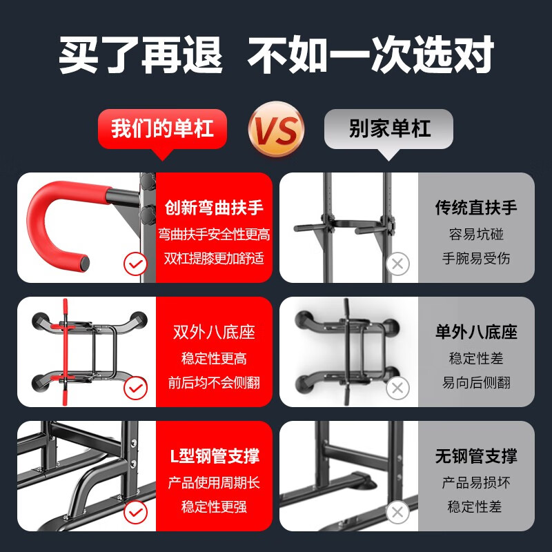 YICHIJIAN horizontal bar indoor pull-up device household single and parallel bars multi-functional fitness equipment middle school students sporting goods for the whole family horizontal bar + adjustable yellow rings