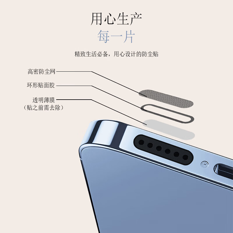 Yiyu 20-pack mobile phone dust-proof patch, dust-removing plug, membrane cover, speaker earpiece mouth, speaker charging hole, suitable for Apple, Huawei and Android accessories cleaning artifact