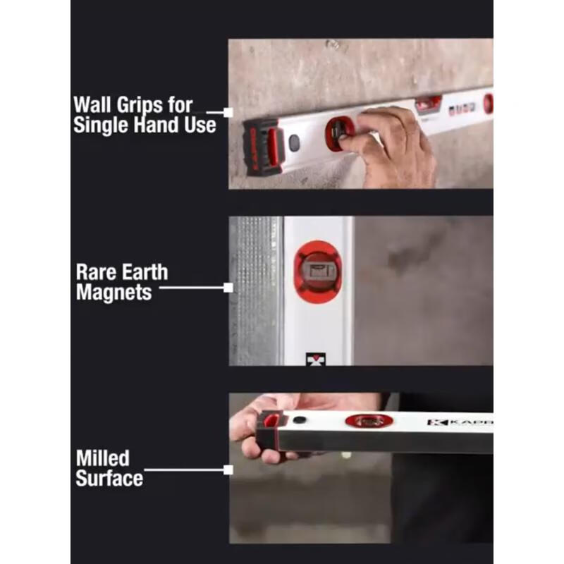 KAPRO Israeli measuring instrument spirit level red vision Space Monkey Hardware Factory 1 meter 2 blister non-magnetic