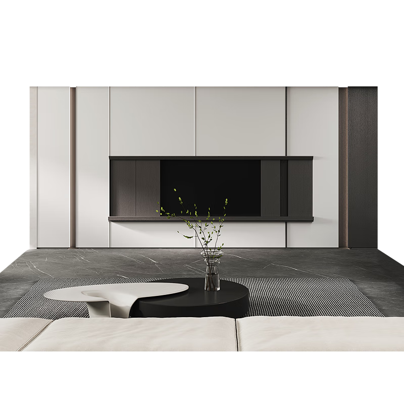 Mengtian Woodwork Customized Entry Cabinet for the Corner Cloakroom of the Whole House Walk-in Wardrobe Customized Guimeng Series Customized Prepayment (Please consult customer service before taking the photo)