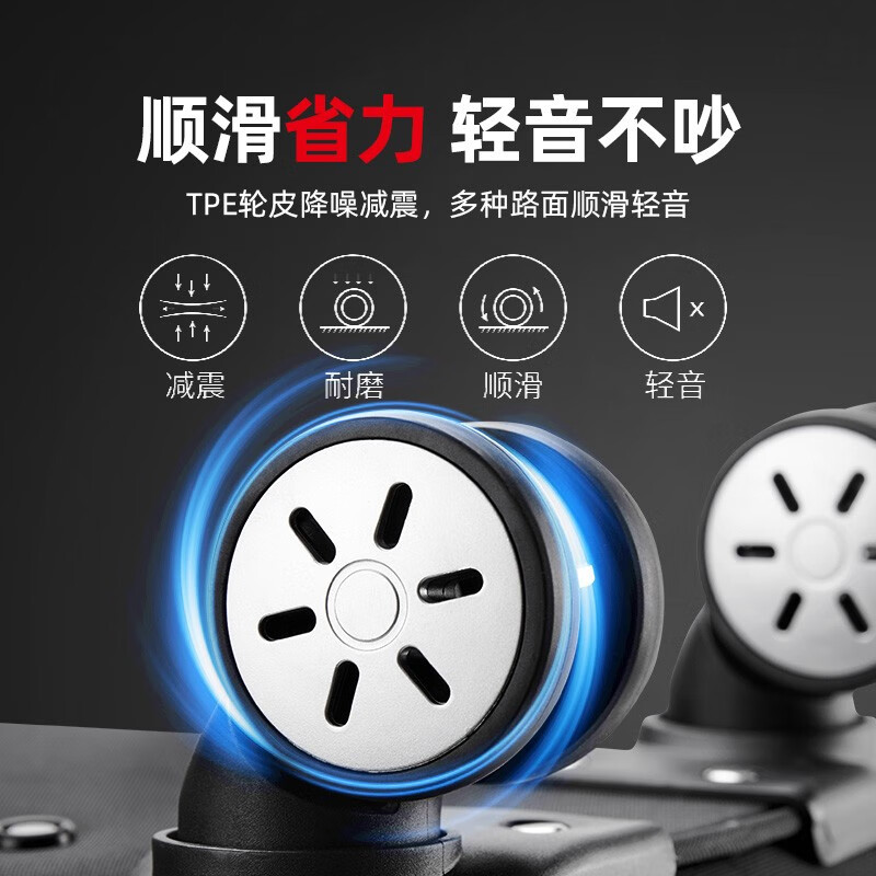 CROSSGEAR Swiss Army Knife suitcase trolley case for men's business trip Oxford cloth 24-inch suitcase boarding suitcase 20-inch with extension suitable for 3-5 days of travel