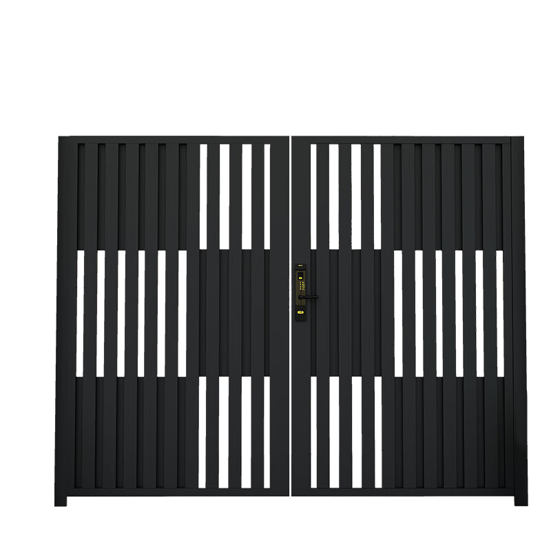 Jin Fushun customized stainless steel courtyard door in rural area villa entrance double door wrought iron shutter gate fence courtyard wall door main picture style double door regular/one level