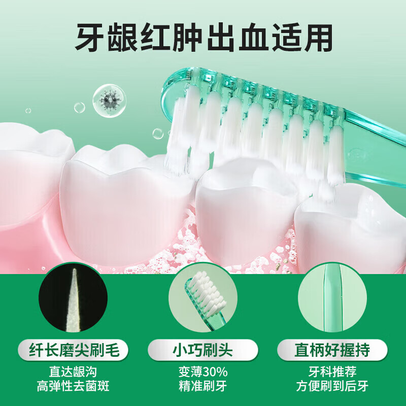 G U M Kangzhijia #166 soft-bristled toothbrush and fine-bristled gum protection adult toothbrush 1 pack (random color)