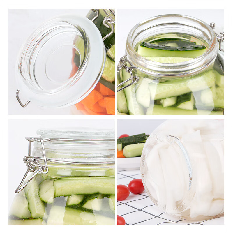 Baijie glass sealed jar for soaking wine container pickle jar soaking wine jar wine making sealed medicinal wine jar pickle jar 3000ML