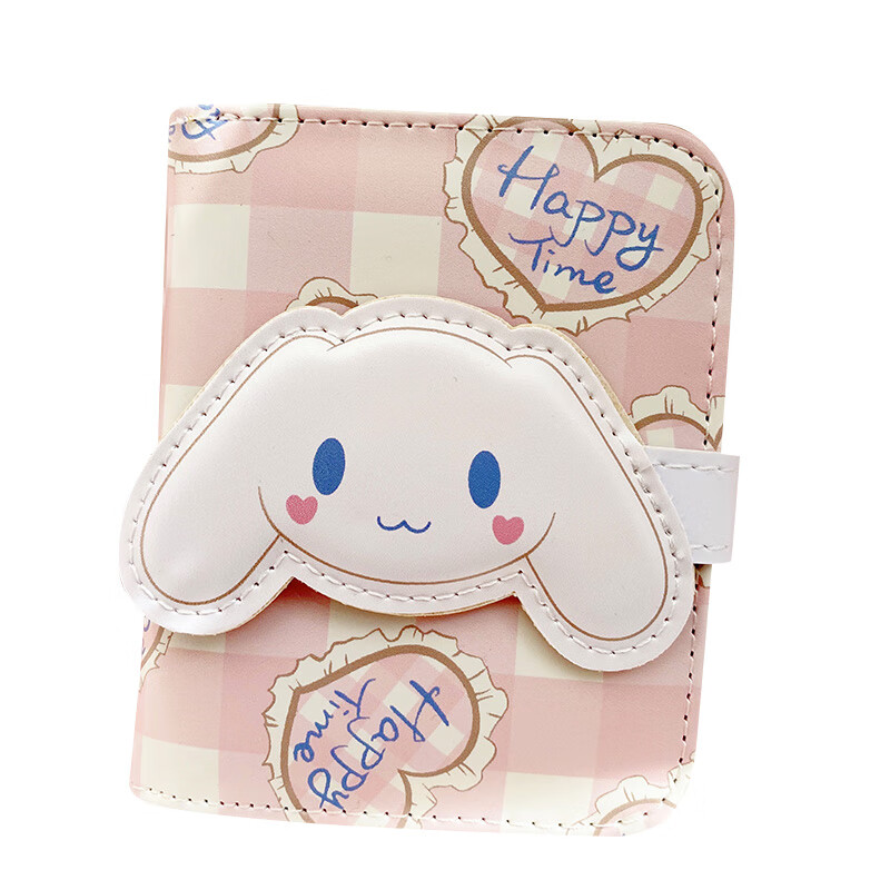 Woodpecker (TUCANO) new niche design small wallet women's short cartoon cute Japanese girl heart card holder coin purse children white dog