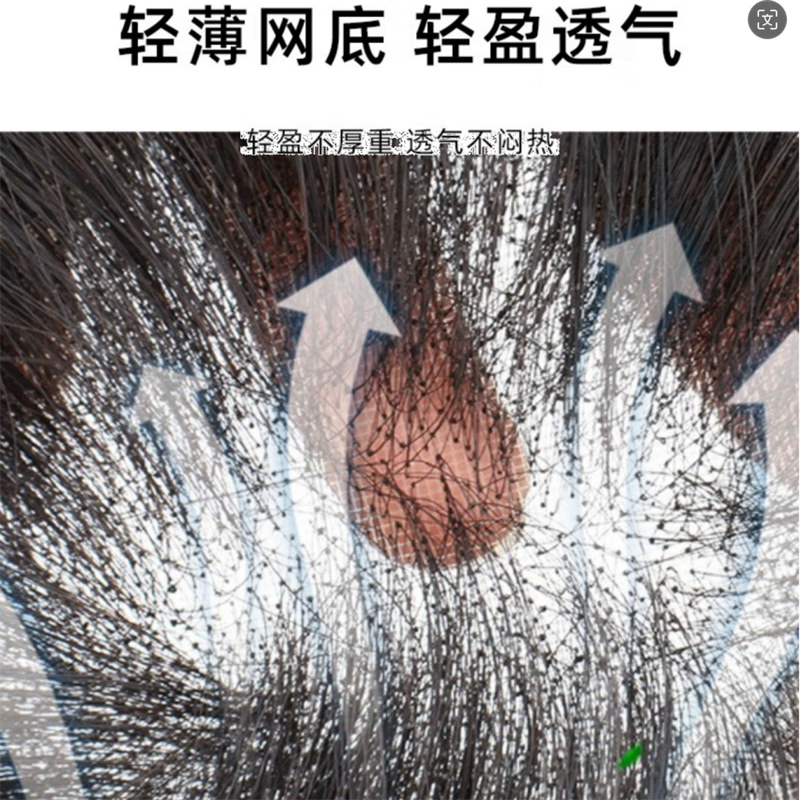 Soul special wig for men, real hair wig piece, replacement hair block, men's replacement real hair head replacement piece, invisible replacement hair block, handmade 60 mesh hair inch, 15*20, handmade mesh spin, natural black