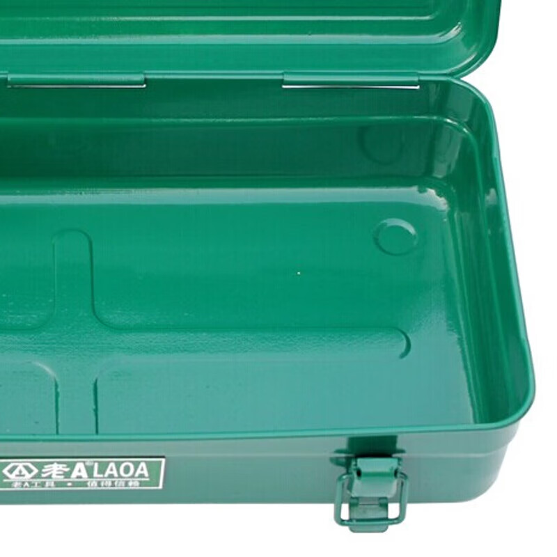 LAOA (LAOA) hardware household tool box storage box car thickened iron box with compartment 18 inches LA113118